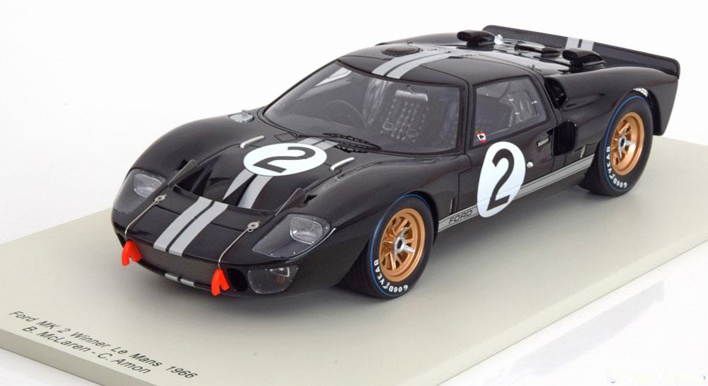Ford GT40 MKII #2 Winner 24Hrs Le Mans 1966 McLaren/Amon Zwart 1