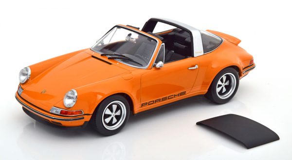 Porsche 911 Targa Oranje 1-18 KK Scale Limited 750 Pieces