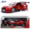 Nissan GT-R (R35) 2009 "Met figuur Red Ranger Power Rangers" Rood Metallic 1:24 Jada Toys