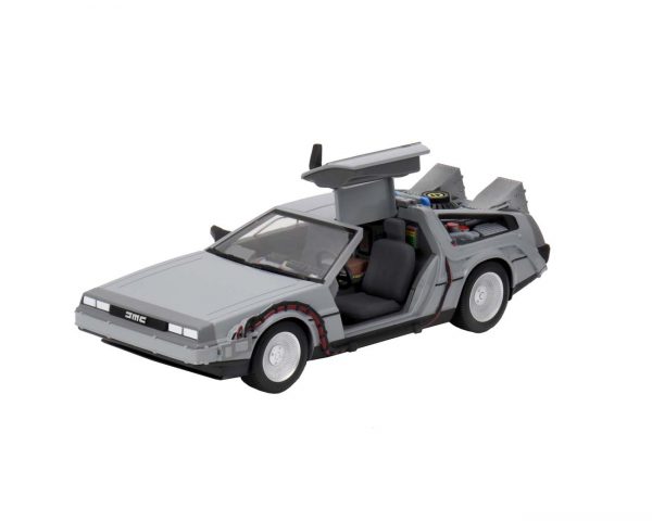Time Machine Back to The Future with working doors 1-16 Neca