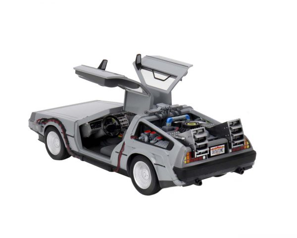 Time Machine Back to The Future with working doors 1-16 Neca