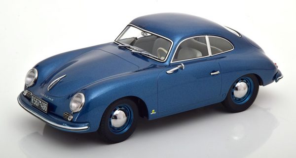 Porsche 356 Coupe 1952 Blauw Metallic 1-18 Norev