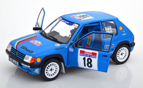 Peugeot 205 No.18, Tour de Corse 1990 Chollier/Vericel 1-18 Solido