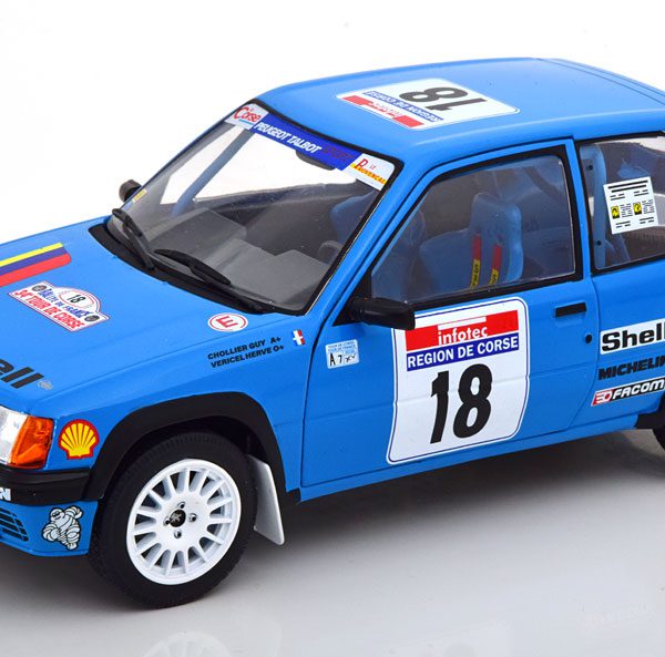 Peugeot 205 No.18, Tour de Corse 1990 Chollier/Vericel 1-18 Solido