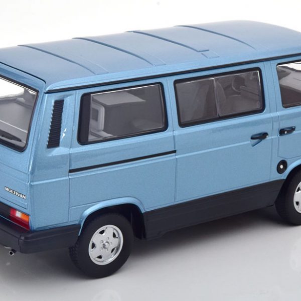 Volkswagen T3 Bus Multivan 1990 Blauw Metallic 1-18 Norev