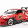 Nissan GT-R (R35) 2009 "Met figuur Red Ranger Power Rangers" Rood Metallic 1:24 Jada Toys