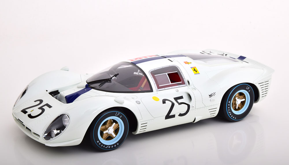 1/18 Ferrari 412 P #23 Le Mans 24h 1967 ◇ Richard Attwood / Piers 