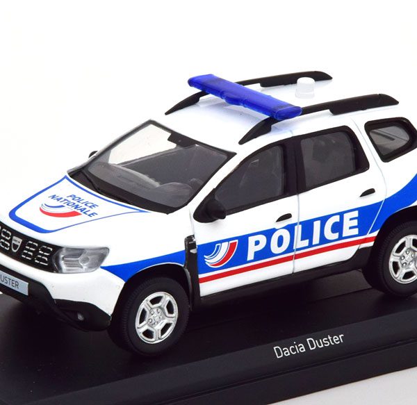 Dacia Duster 2018 "Police Nationale" Wit / Blauw 1-43 Norev