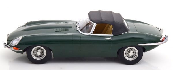 Jaguar E-Type Series 1 RHD Convertible ( gesloten ) 1961 Groen 1-18 KK Scale Limited 500 Pieces