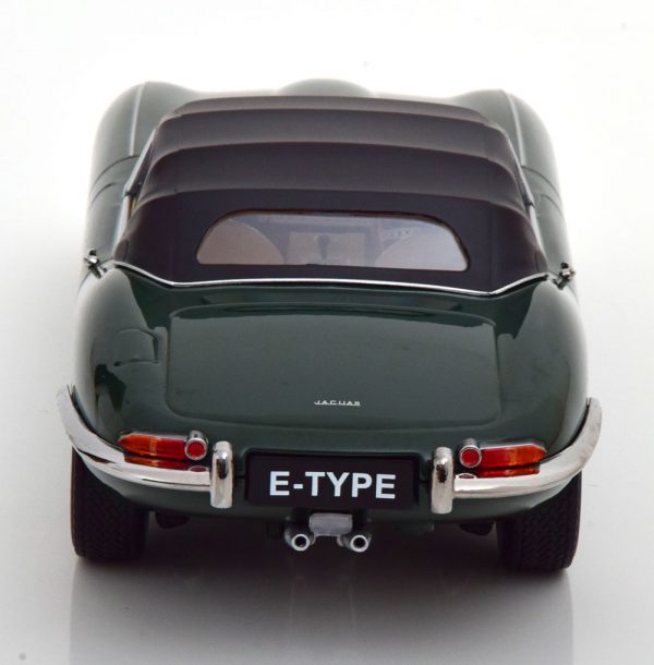 Jaguar E-Type Series 1 RHD Convertible ( gesloten ) 1961 Groen 1-18 KK Scale Limited 500 Pieces