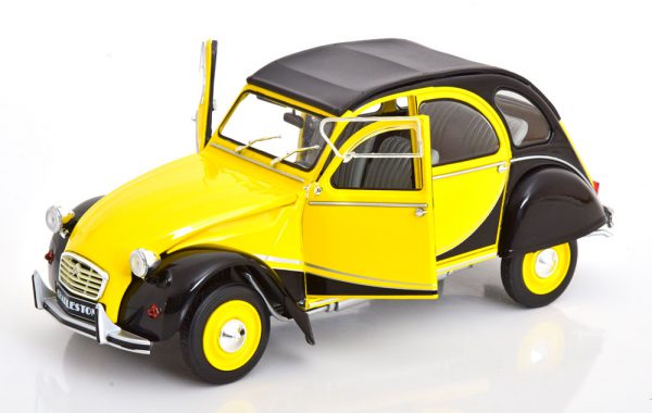 Citroen 2CV6 "Charleston" Geel / Zwart 1-18 Solido