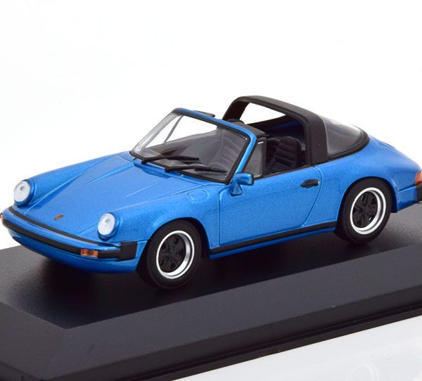 Porsche 911 Targa 1977 Blauw Metallic 1-43 Maxichamps