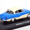 Wartburg 311 Coupe 1958 Blauw / Wit 1-43 Maxichamps
