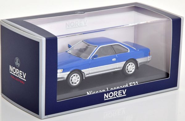 Nissan Leopard F31 1986 Blauw 1-43 Norev