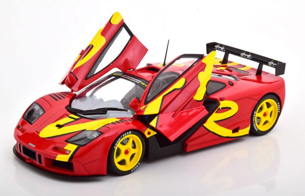 McLaren F1 GTR 1996 Rood / Geel 1/18 Solido