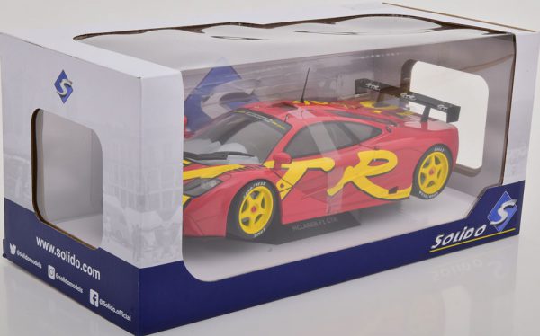 McLaren F1 GTR 1996 Rood / Geel 1/18 Solido