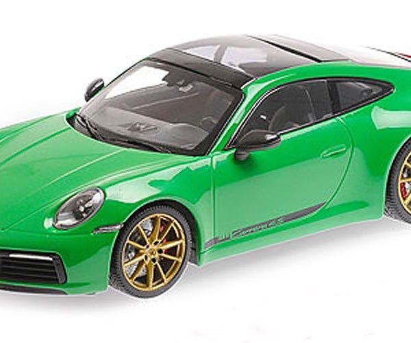 Porsche 911 (992) Carrera 4S 2019 Groen 1-18 Minichamps Limited 304 Pieces