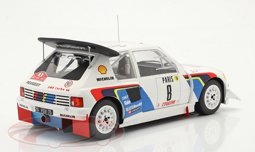 Peugeot 205 T16 E2 #8 Rally Monte Carlo 1986 B.Saby / J.Fauchille 1-18 Ixo Models