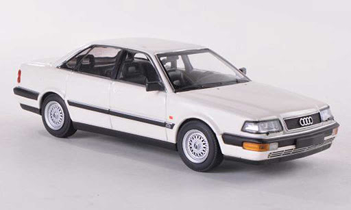 Audi V8 1988 1-43 Wit Minichamps Limited 1008 pcs.