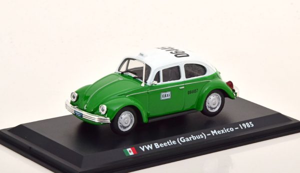 Volkswagen Kever (Garbus) "Taxi Mexico" 1985 Groen / Wit 1-43 Altaya