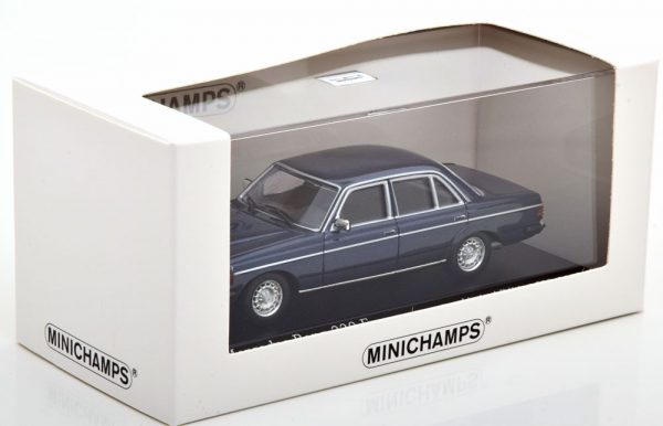 Mercedes-Benz 230E ( W123 ) 1982 Limousine Blauw Metallic 1-43 Minichamps Limited 500 Pieces