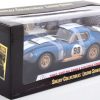 Shelby Cobra Daytona Coupe No.98 1965 "Dirty Version" Blauw / Wit 1-18 Shelby Collectibles