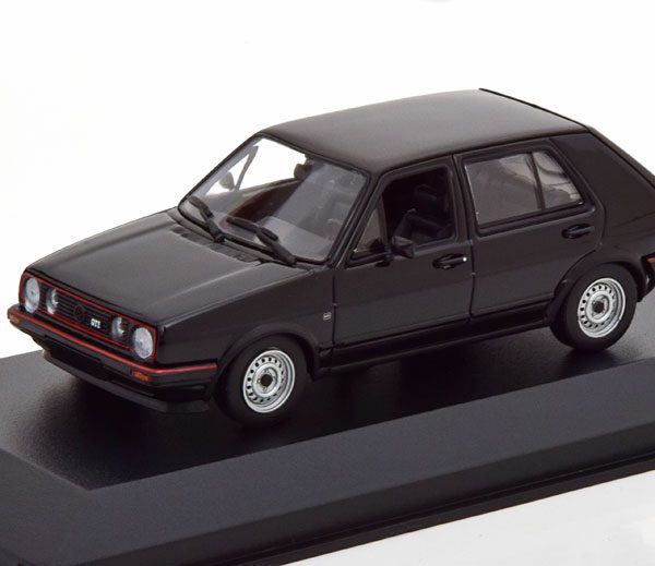 Volkswagen Golf II GTI 5-Deurs 1985 Zwart 1-43 Maxichamps