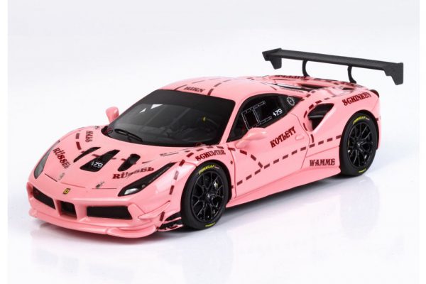 Ferrari 488 Challenge "Rolex 24H Daytona 2018" Roze 1-43 BBR Models Limited 218 Pieces