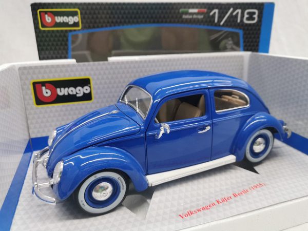 Volkswagen Kever 1955 Blauw 1-18 Burago