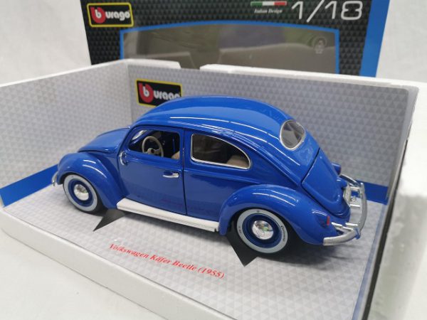 Volkswagen Kever 1955 Blauw 1-18 Burago