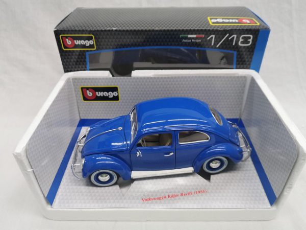 Volkswagen Kever 1955 Blauw 1-18 Burago