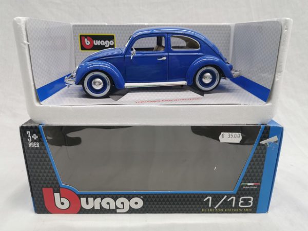 Volkswagen Kever 1955 Blauw 1-18 Burago