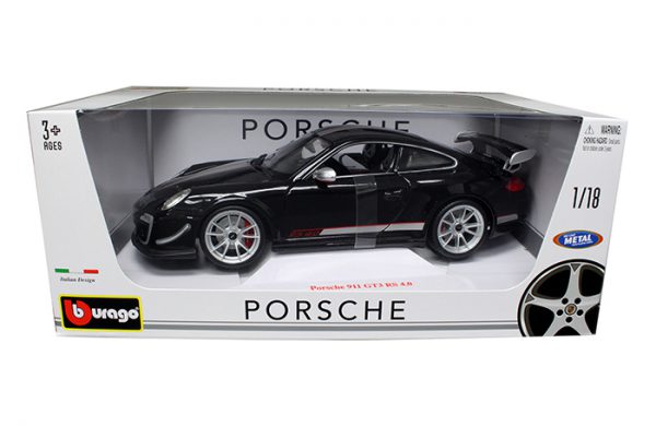 Porsche 911 GT3 RS 4.0 Zwart 1-18 Burago