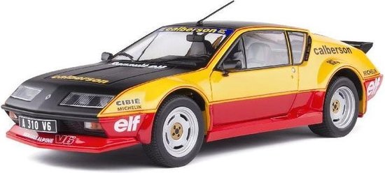 Renault Alpine A310 V6 Pack GT 1983 "Calberson EVO" 1983 Geel / Rood / Zwart 1:18 Solido