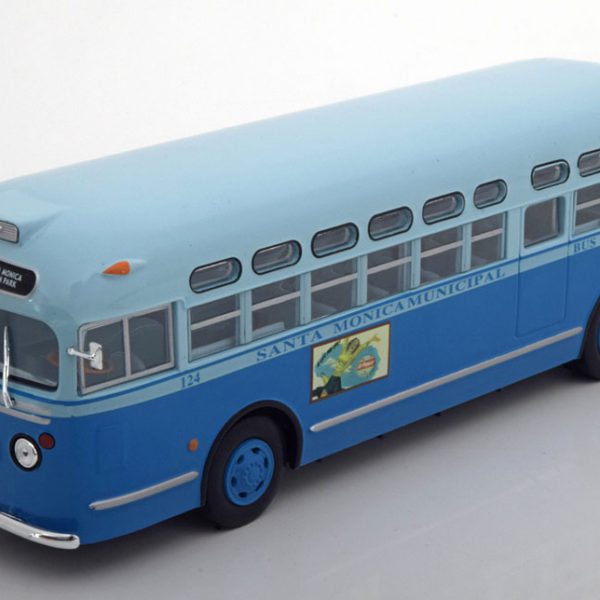 General Motors TDH 3714 "Rosa Parks" Santa Monica Municipal1955 Blauw 1-43 Ixo Models