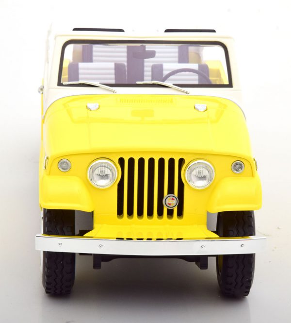 Jeep Jeepster Commando Convertible 1970 Geel / Wit 1-18 BOS Models Limited 252 Pieces