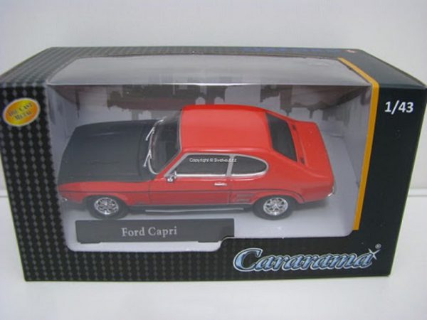 Ford Capri MK I Rood / Zwart 1-43 Cararama