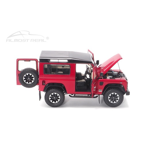 Land Rover Defender 90 Works V8 70Th Edition 2017 Red 1:18 by Almost Real