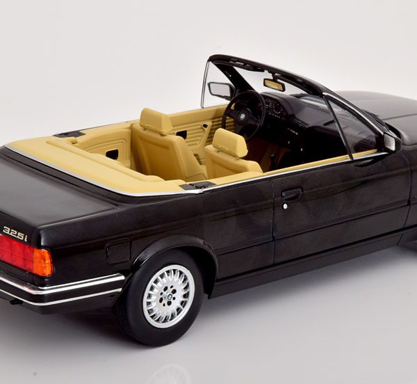 BMW 3er Serie (E30) Cabriolet 1985 Zwart 1-18 MCG Models