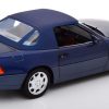 Mercedes-Benz 500 SL ( met afneembare Softtop )1989 Donkerblauw Metallic 1-18 Norev ( Metaal )