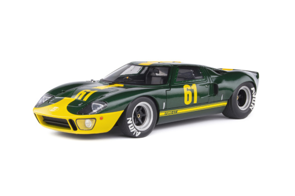 Ford GT 40 MK 1 1966 "Jim Clark Ford Performance Collection" Groen / Geel 1-18 Solido