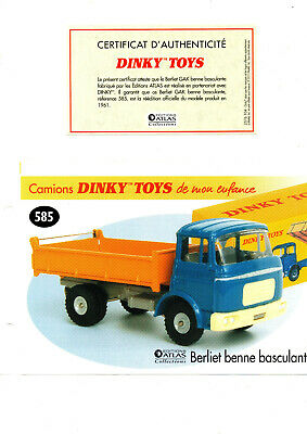 Berliet Camion "Gak" Benne Basculante 1-43 Dinky Toys ( Atlas )