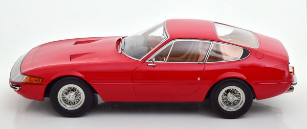 Ferrari 365 GTB/4 Daytona Coupe 1969 ( 1.Serie ) Rood 1-18 KK Scale ( Metaal )