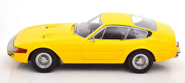 Ferrari 365 GTB/4 Daytona Coupe 1969 ( 1.Serie ) Geel 1-18 KK Scale ( Metaal )