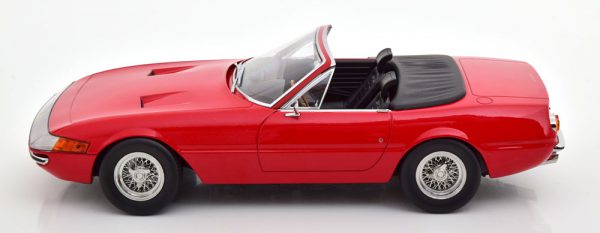 Ferrari 365 GTB/4 Daytona Cabrio 1969 ( 1.Serie ) Rood 1-18 KK Scale ( Metaal )