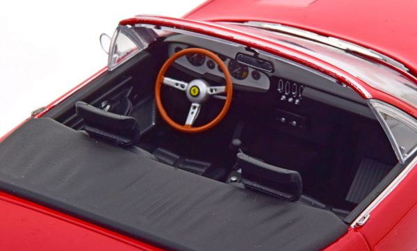 Ferrari 365 GTB/4 Daytona Cabrio 1969 ( 1.Serie ) Rood 1-18 KK Scale ( Metaal )