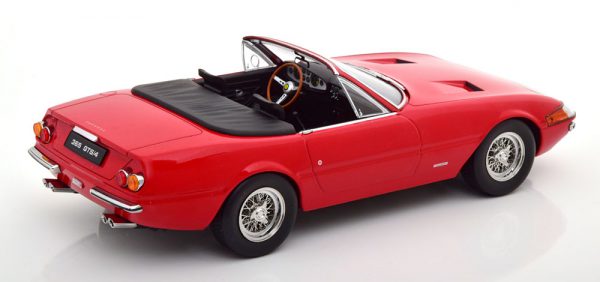 Ferrari 365 GTB/4 Daytona Cabrio 1969 ( 1.Serie ) Rood 1-18 KK Scale ( Metaal )