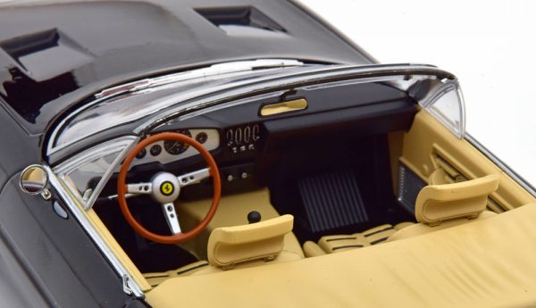 Ferrari 365 GTB Daytona Spyder 1969 (US Version ) Miami Vice Look Zwart 1-18 KK Scale ( Metaal )
