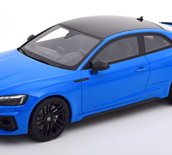 Audi RS 5 Coupe 2020 Blauw / Zwart 1-18 GT Spirit Limited 999 Pieces