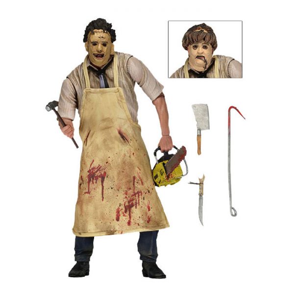 "The Texas Chainsaw Massacre" Who will survive and what will be left of them" Afmeting 7 inch Neca